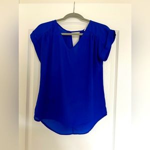 A’gaci deep blue blouse
